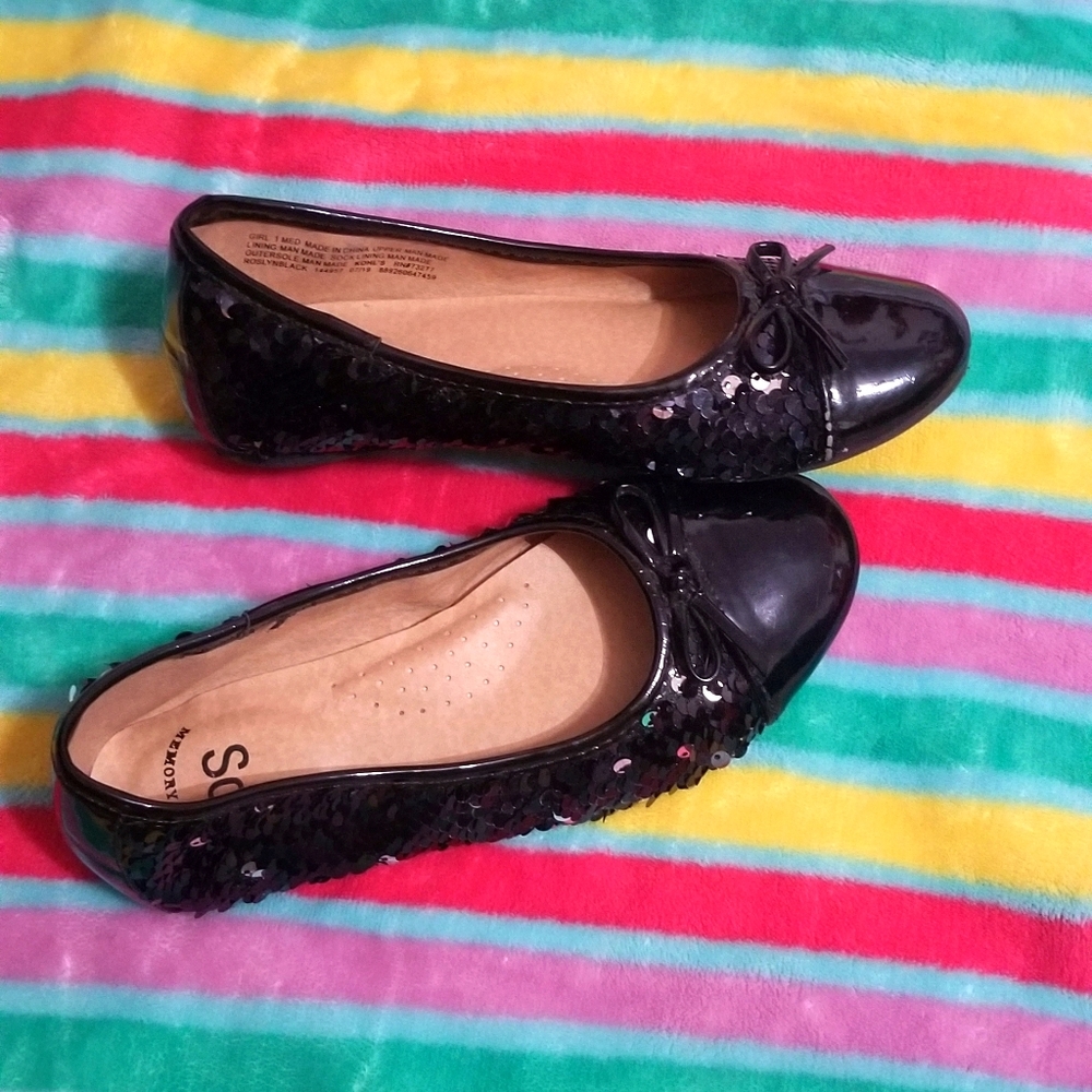 Girls Sequin Flats